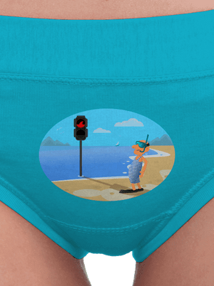 Bezpečné plávanie dámske nohavičky Turquoise