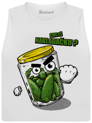 Nakladačka dámske tielko voľné White