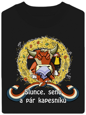 Slunce, seno a pár kapesníků unisex mikina bez kapucne Black