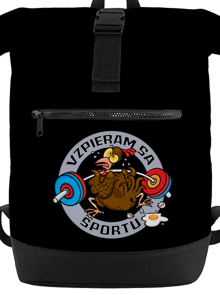Vzpieram sa sportu batoh Black