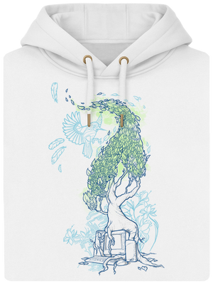 Nature vs. Technology unisex mikina premium Snowwhite