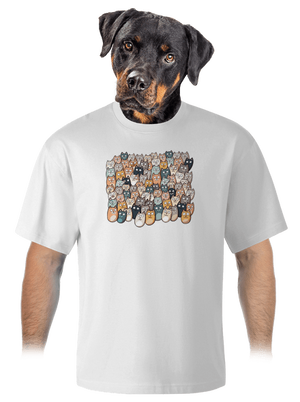 Nájdi čerta unisex tričko oversized White