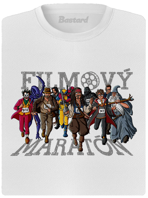 Filmový maratón dámske športové tričko White