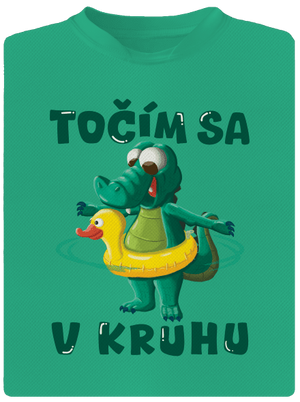Točím sa v kruhu pánske športové tričko Mint Mal