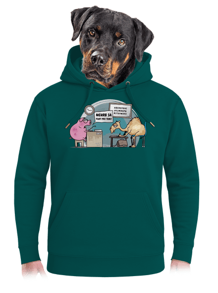 Nehrb sa unisex mikina premium Emerald Green