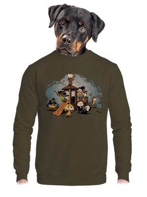 unisex mikina bez kapucne