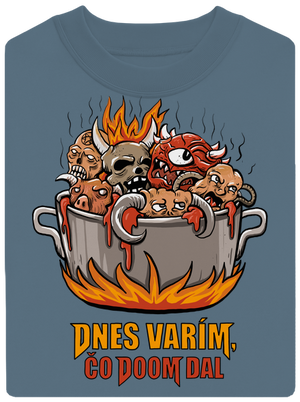 Čo Doom dal unisex mikina bez kapucne Nordic Blue