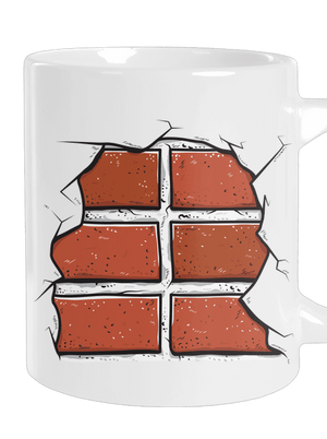 Tehly veľký hrnček White