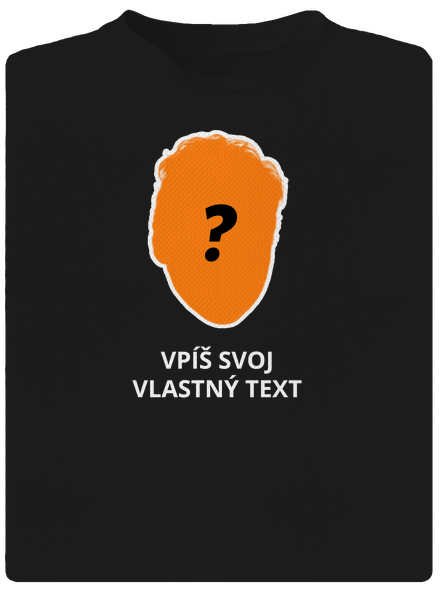 Tvoja hlava pánske športové tričko Black