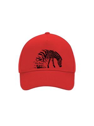 Zebrovaná láska šiltovka baseballka Classic Red