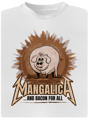 Mangalica pánske športové tričko White