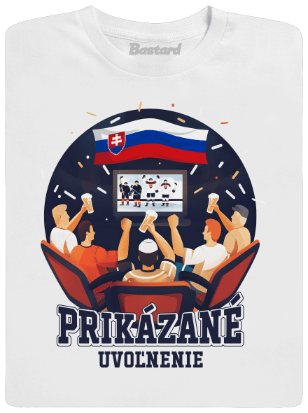 Prikázané uvoľnenie pánske tričko White