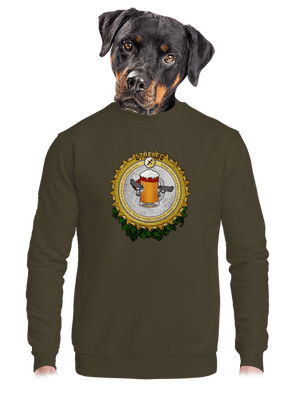 unisex mikina bez kapucne