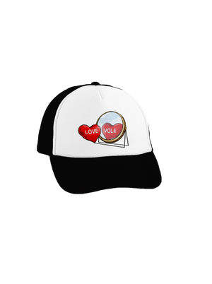 Love vole šiltovka truckerka Black cap