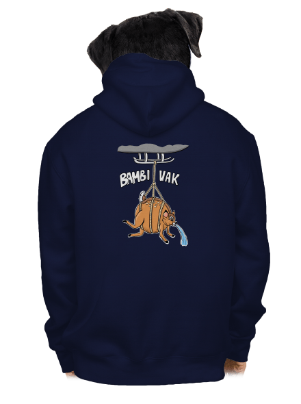 Bambi vak pánska mikina na zips Navy