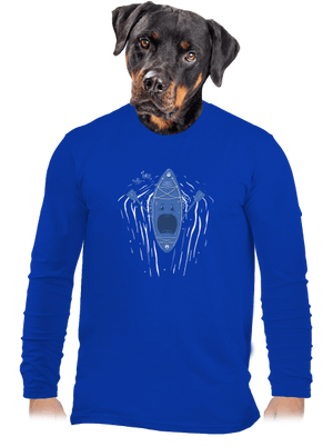 Ahhhh! pánske dlhý rukáv Royal Blue