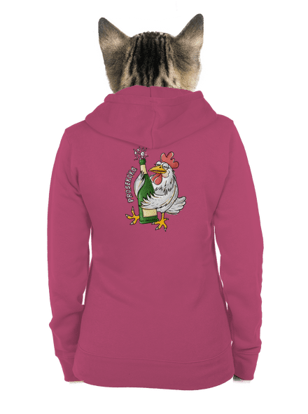 Prosekoko dámska mikina na zips Magenta