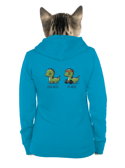 Fit-ness dámska mikina na zips Blue Atol