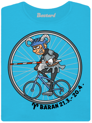 Cyklistický horoskop: Baran dámske tričko Blue Atol