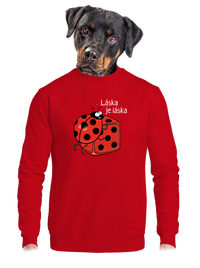 unisex mikina bez kapucne