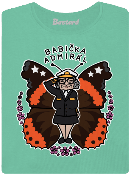 Babička admirál dámske tričko prémium Mint Mal