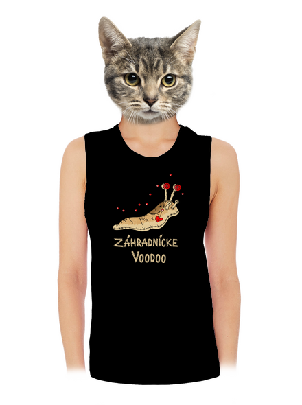 Záhradnícke voodoo dámske tielko voľné Black