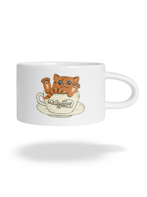 Kapučičíno hrnček makronka White