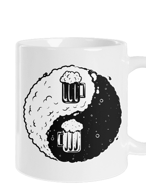 Jin Jang pivo klasický hrnček White