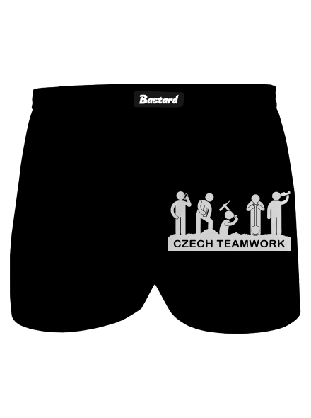 Czech Teamwork pánske trenky Black