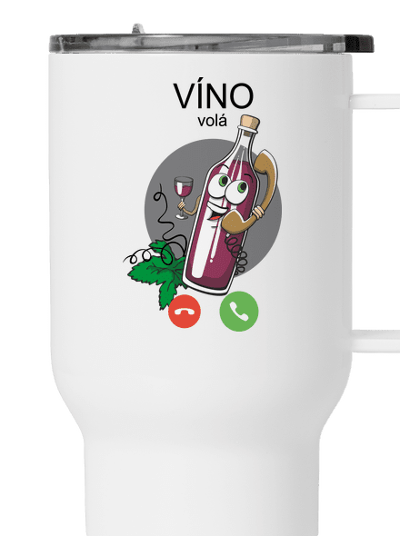 Červené víno volá termohrnček White