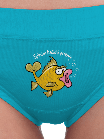 Zlaté rybky dámske nohavičky Turquoise
