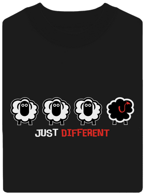 Čierna ovca unisex mikina bez kapucne Black