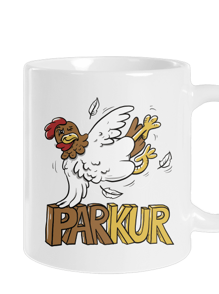 Parkur klasický hrnček White