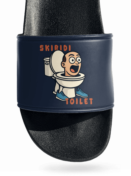 Skibidi Toilet šľapky Navy