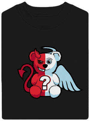 Anjel vs. diabol unisex mikina bez kapucne Black