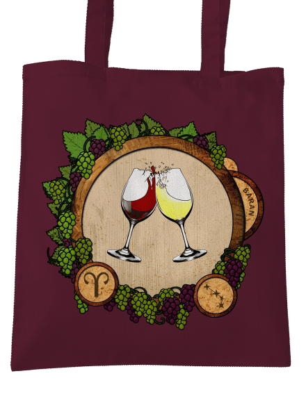 Vínny horoskop: Baran taška Burgundy