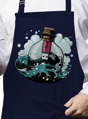 USB odkaz vo fľaši zástera Navy