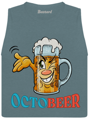 Octobeer dámske tielko voľné Heather Deep Teal