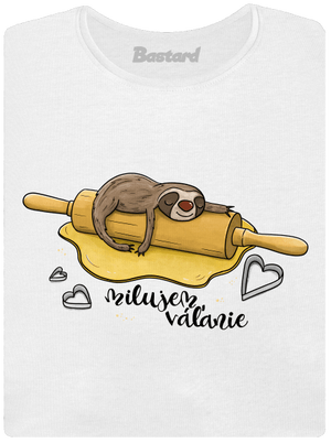 Milujem váľanie dámske tričko s lemom White