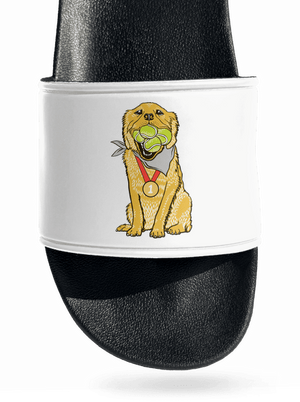 Zlatý retriever šľapky White