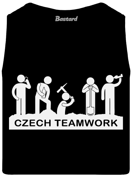 Czech Teamwork pánske tielko Black