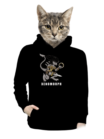 Xenomorph dámska mikina klokanka Black