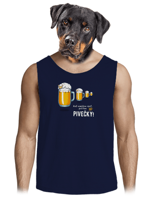 Pivečka pánske tielko French Navy