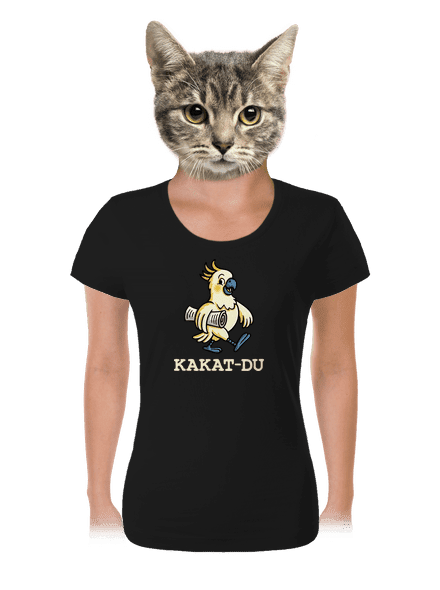 Kakat-du dámske tričko Black