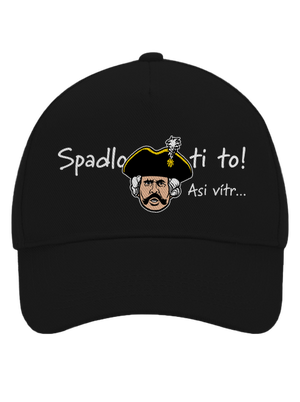 Spadlo ti to šiltovka baseballka Black