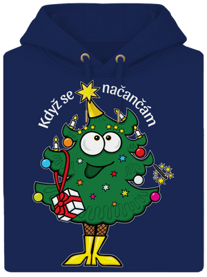 Když se načančám unisex mikina premium Navy