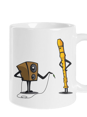 Plug-in jack klasický hrnček White