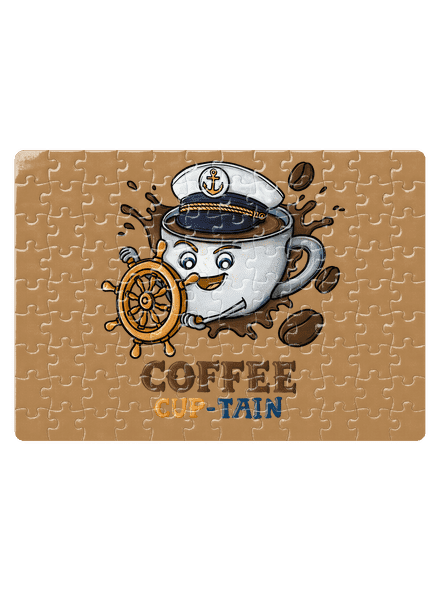 Coffee Cup-tain puzzle White