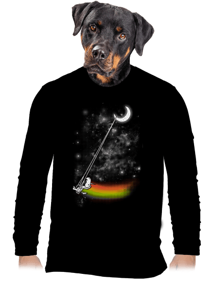 Unicorn Universe pánske dlhý rukáv Black