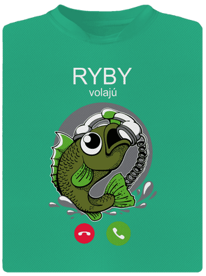 Ryby volají pánske športové tričko Mint Mal